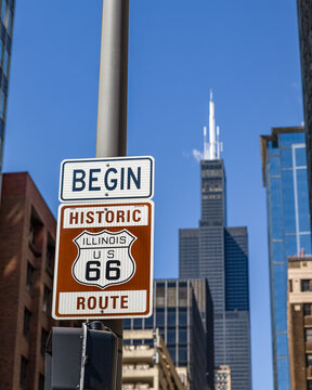 Route 66 Start Sign