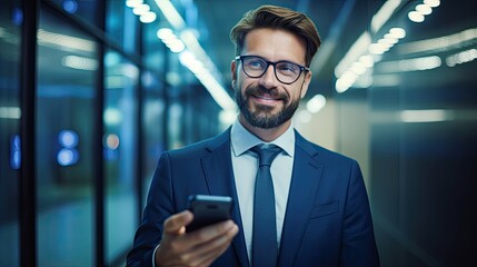 businessman with mobile phone