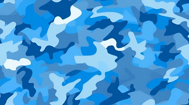 blue camouflage pattern | generative AI