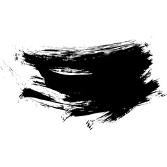 Free hand brush stroke black vector icon. Hand drawn grunge style isolated element