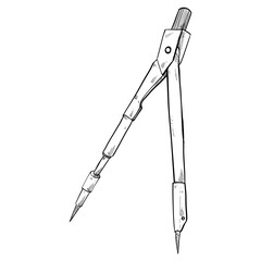 math pencil hand drawn illustration