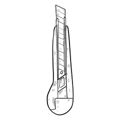 building equipment handdrawn illustration 