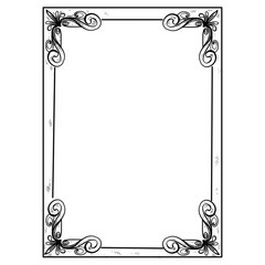 frame handdrawn illustration 