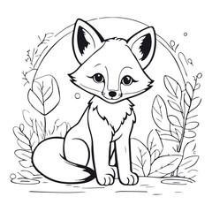 coloring book for children, types of animals in EPS vector format.