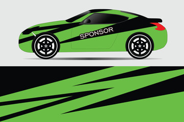 Vector illustration of sticker wrap for sports cars, trucks and other things