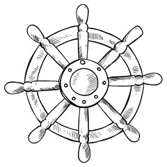 anchor hand drawn illustration
