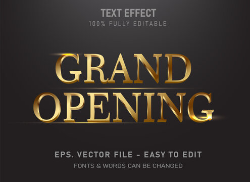Realistic 3D gold text effects can be edited to suit your needs