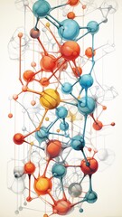 A captivating illustration exhibits the molecular arrangement of a chemical compound, highlighting its organized and systematic structure.