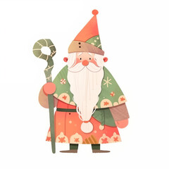 watercolor santa claus sublimation clipart