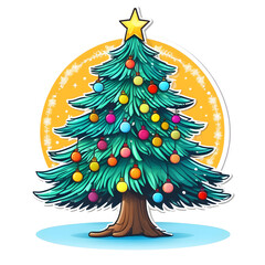 christmas tree illustration