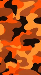 orange camouflage pattern | generative AI