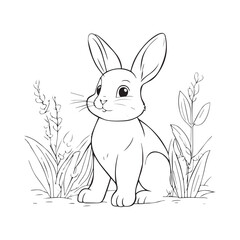 coloring book for children, types of animals in EPS vector format.