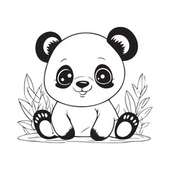 coloring book for children, types of animals in EPS vector format.