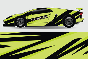 Vector illustration of sticker wrap for sports cars, trucks and other things