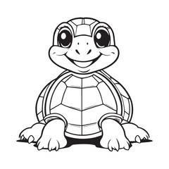 coloring book for children, types of animals in EPS vector format.