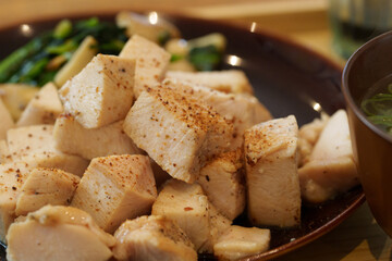 鶏肉　サラダチキン　レシピ　chicken recipe