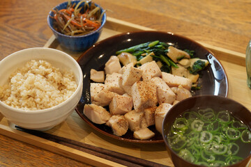 鶏肉　サラダチキン　レシピ　chicken recipe