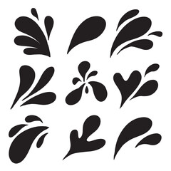 black and white splash