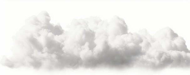 Soft white cloudy cumulus special effect 3d rendering, Generative AI 