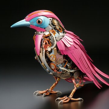Futuristic Robotic Bird Series: Mechanical Elegance in Flight