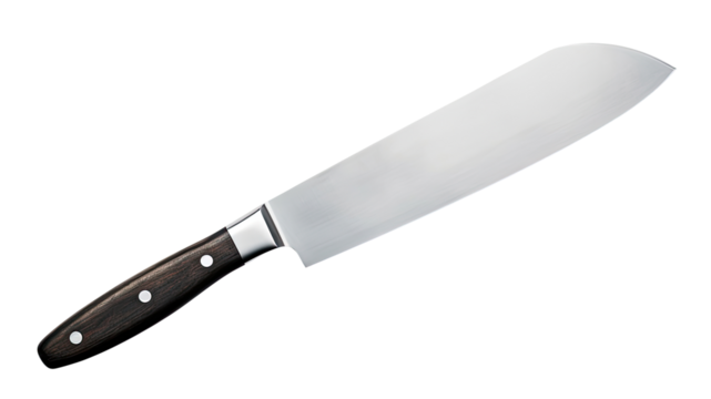 Kitchen knife isolated on transparent background