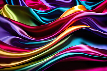 a rippling texture of silk generative ai