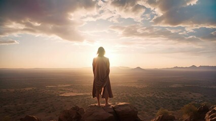 young Native American man stands atop craggy hill in arid. He stares towards setting sun, its profound hues summoning past memories. conventions of cognitive psychology unfurl he applies semantic