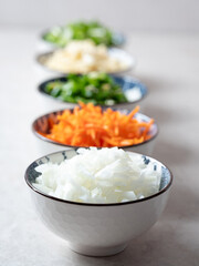 chopped vegetables in a bowl