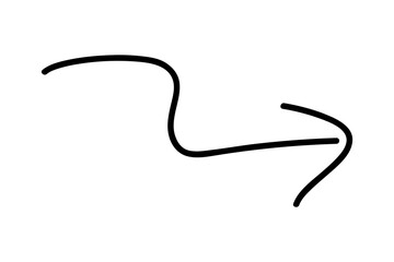 arrow, simple vector hand draw sketch doodle