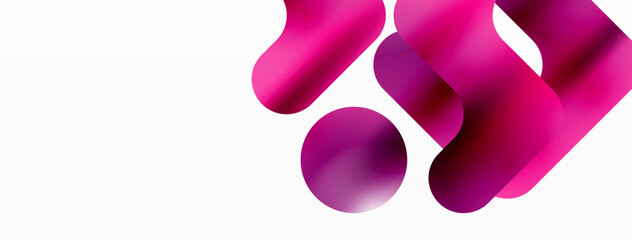 Serene Symmetry. Minimalist Lines and Circles Merge in a Tranquil Dance of Gradients, Shaping an Enchanting Abstract Backdrop of Elegance