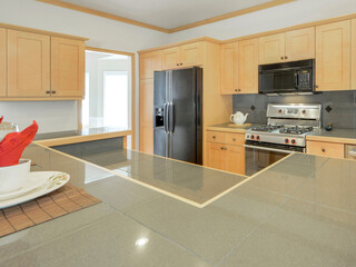 Modern residential kitchen interior