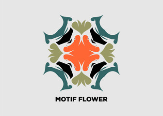 Obraz premium Vector illustration of abstract floral motif for background