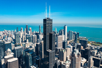 Drone Photograph of the Chicago Skyline