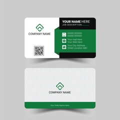 Modern creative business card and name card horizontal simple clean template vector design