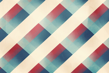 Retro muted colors abstract checkerboard pattern grainy texture background
