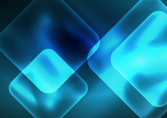 Trendy Square Blurred Color Abstract Background. Glowing lights. Vector Illustration For Wallpaper, Banner, Background, Card, Book Illustration, landing page