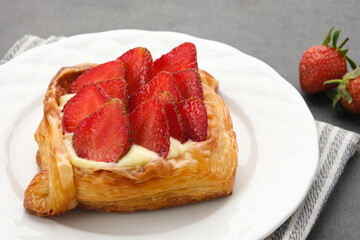Strawberry Cream Cheese Danish Pastry
