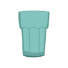 transparent glass cup cartoon. object fresh, black clear, hot crystal transparent glass cup sign. isolated symbol vector illustration