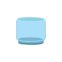 fresh glass cup cartoon. black clear, hot crystal, coffee empty fresh glass cup sign. isolated symbol vector illustration