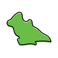 The Laghouat states of Algeria map design