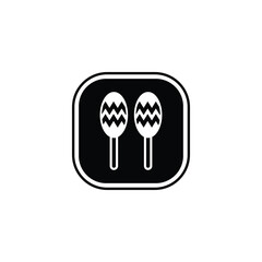 Percussion button icon design vector