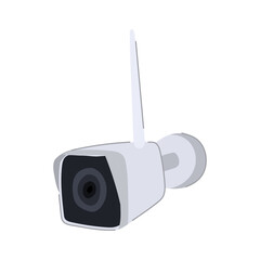 privacy ip camera cartoon. system technology, control cam, guard internet privacy ip camera sign. isolated symbol vector illustration