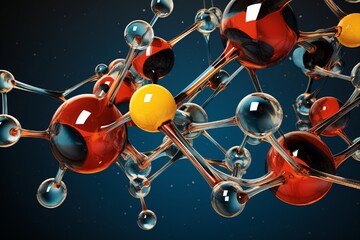 Capture a detailed representation of a carbon-based compound, accentuating its atomic arrangement and molecular geometry in high-definition clarity.