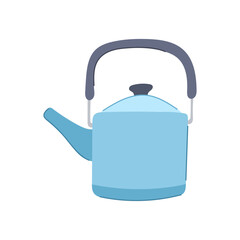 stainless kettle cartoon. teapot kitchenware, preparation cup, coffee boiler stainless kettle sign. isolated symbol vector illustration