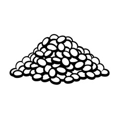 Simple Illustration of Lentil. SVG Vector