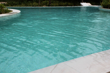 close up Swimming pool water surface