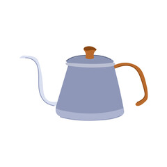 cafe steel drip kettle cartoon. teapot coffee, drink metal, tea americano cafe steel drip kettle sign. isolated symbol vector illustration
