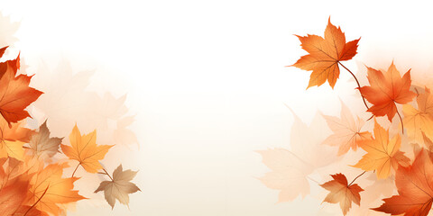 Immersive Fall Leaves Background: Embracing the Warmth and Beauty of the Season generative AI