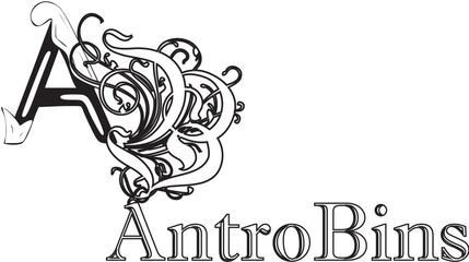 background with a flower, and logo design