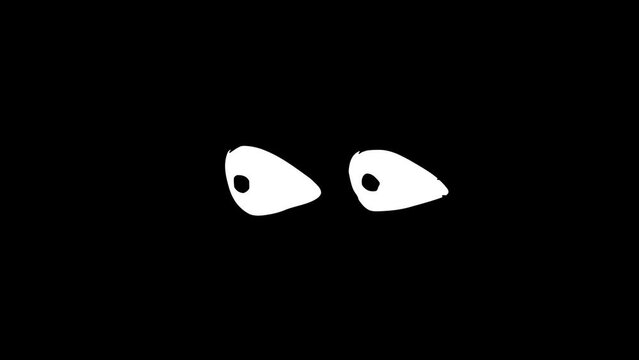 Animated video of a bulging Eye Icon Cartoon element